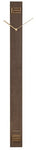 Wall Clock DISCREET LONG - Dark Wood (Indent)