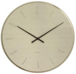 Wall Clock MIRROR Glass - White