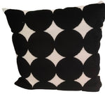 Big Dots Cushion - Black / White