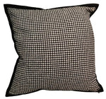 Checkers With Border Cushion - Grey