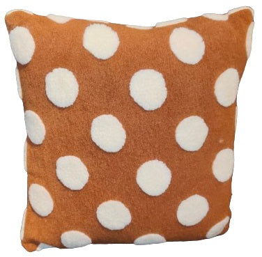 Dots Cushion - Brown / White