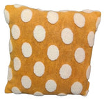 Dots Cushion - Yellow / White