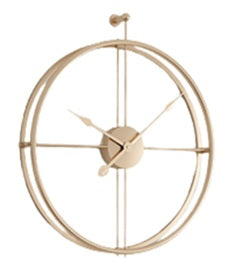 Duo 2 Layers Wall Clock 50cm - Gold