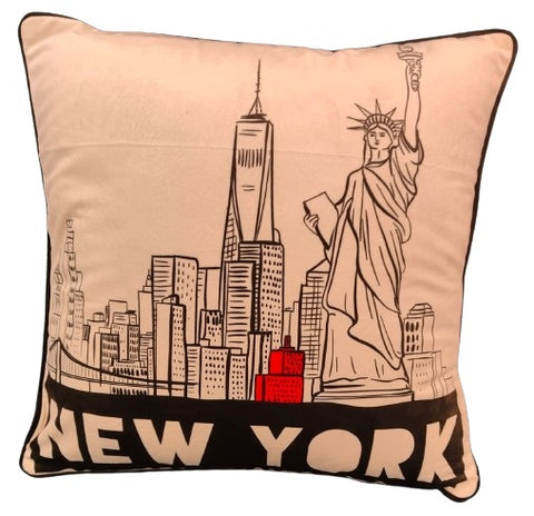 New York Cushion - White