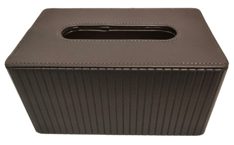 Tissue Box Pleated - Dark Grey