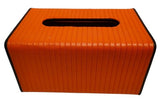 Tissue Box Pleated - Orange