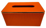 Tissue Box Pleated - Orange