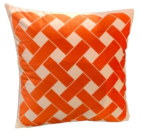 Ribbon Cushion - Orange