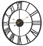 Roman Clock 50cm - Black (Indent)