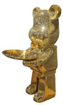 Serving Bear w Tray - Gold Mosaico