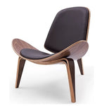 Smiley Chair (Black) - Leather (Indent) - MOLECULE PTE. LTD.